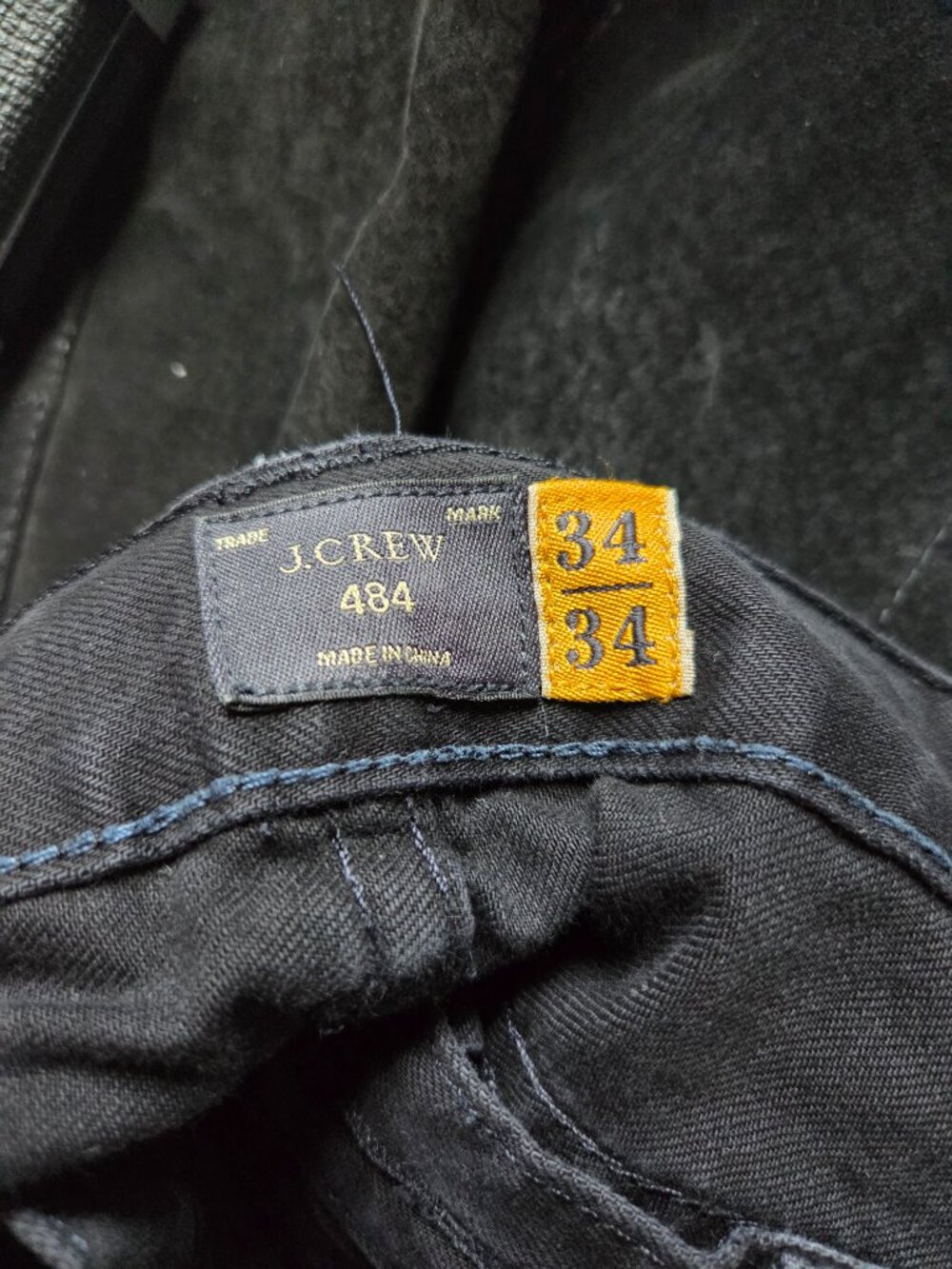 J Crew black cotton chino trouser straight legged slim fit pants
